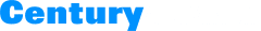 A horizontal Century Aluminum logo in blue and gray against a transparent background.