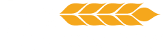 A horizontal The Andersons logo in white with a orange leaf design against a transparent background.