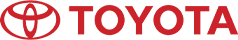 A horizontal Toyota logo in red against a transparent background.